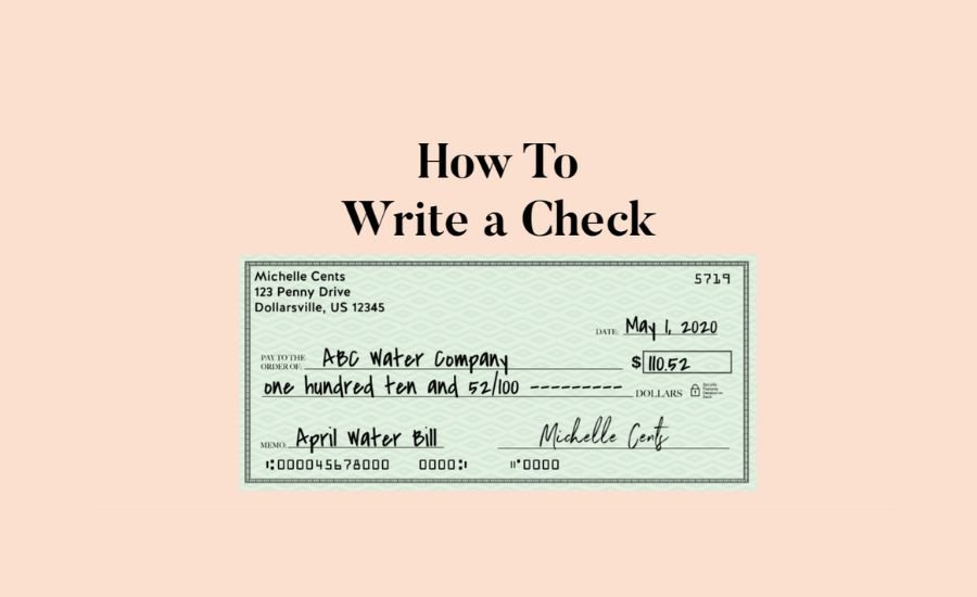 How to Write a Check